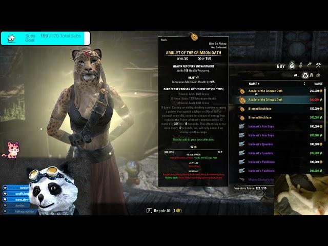 Tianlein plays ESO (628) - Questing: Seeds of Destruction & The Sea runs restless