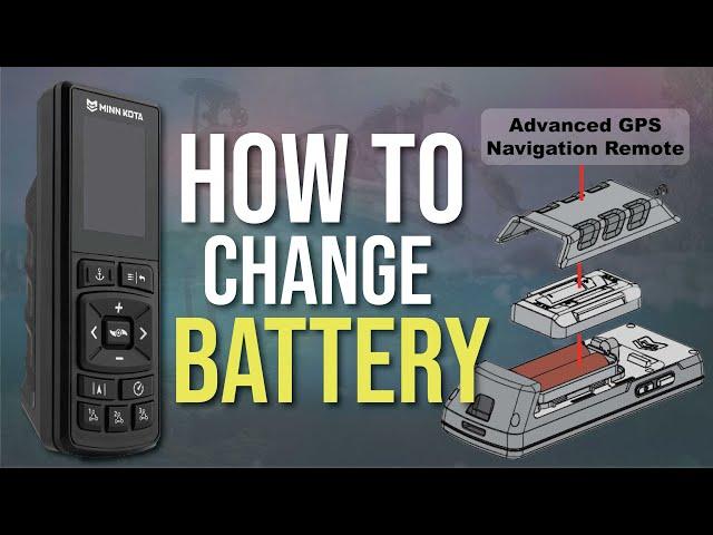 How To Replace Remote Batteries // Minn Kota Advanced GPS Navigation Wireless Remote - 1866655