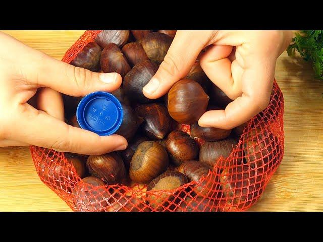 In this way! The perfect chestnuts! Few people know this trick/no oven/Korean style