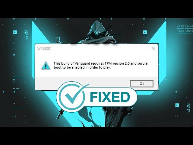 Fix Valorant Error Code VAN 9001 on Windows 11/10