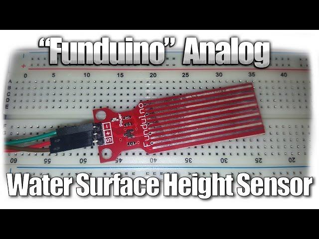 Funduino Analog Water Sensor Arduino Test and Review (English)