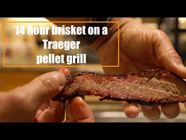 Beginners smoked brisket on a TRAEGER pellet grill