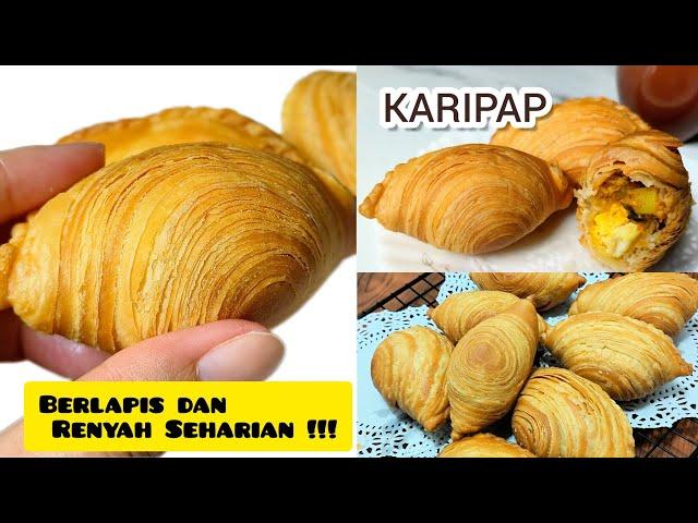 Resep Karipap Pastel BERLAPIS dan RENYAH Seharian || KARIPAP PUSING 100% BERHASIL