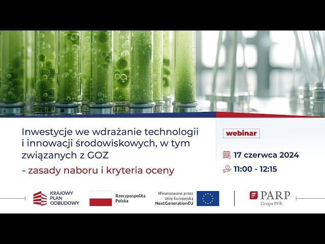 Inwestycje we wdrażanie technologii i innowacji środowiskowych, w tym związanych z GOZ