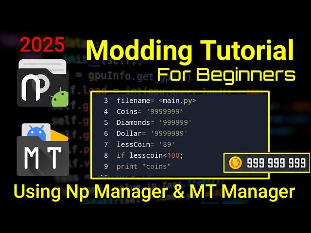 Modding Tutorial for Beginners ||Mod Using Mt Manager & Np Manager for Android|| 2025