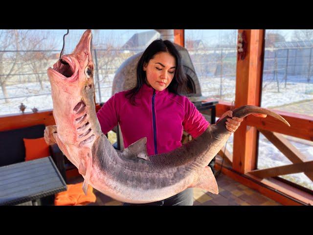 Fried 15kg of SHARK on the Grill! Recipe for a Delicious Shark Kebab Katran