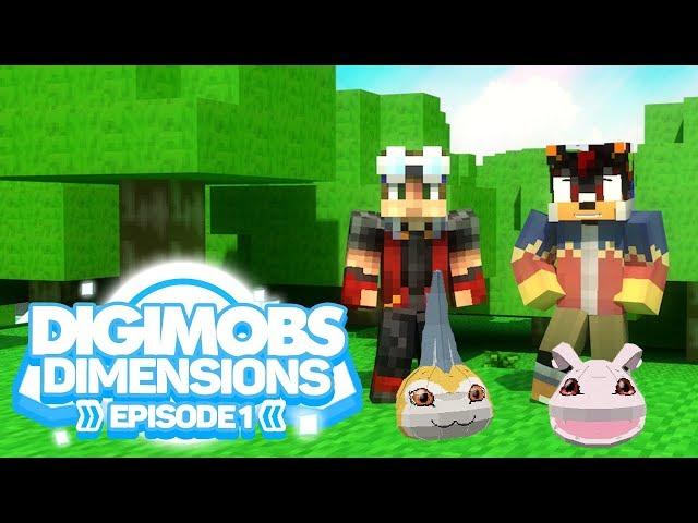 Minecraft Digimobs Dimensions - Episode 1 - Tsunomon and Koromon!! (Digimon SMP Mod)