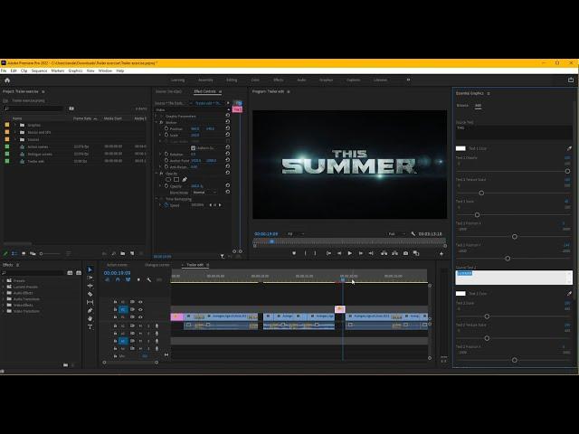 Dựng Trailer phim như thế nào ? Quy tắc và cách thức - Premiere Pro tutorial - Bộ Cinematic Soundfx