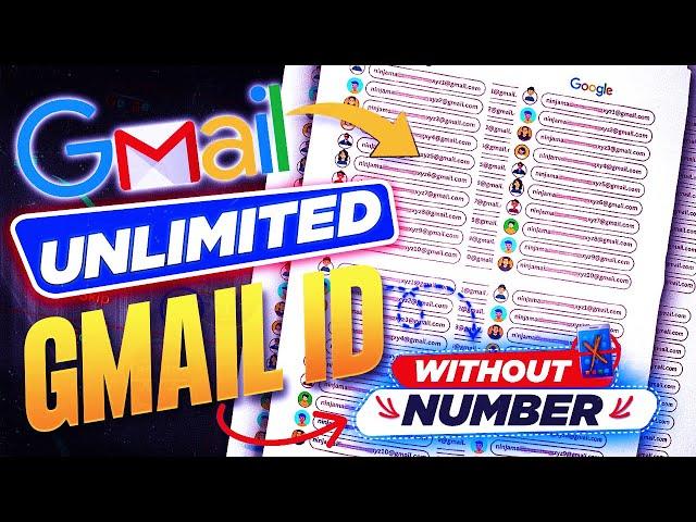 Create Unlimited Gmail ID Without Phone Verification | Unlimited Google ID Kaise Banaye