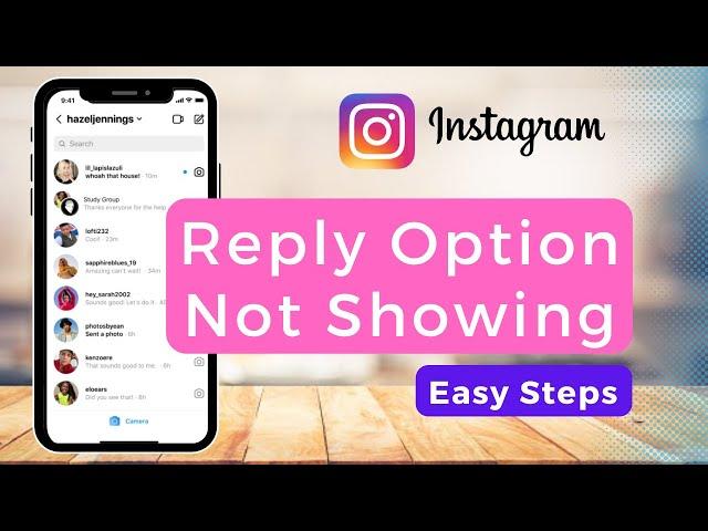 Instagram Reply Option Not Showing | Message Swipe Reply - FIXED !!