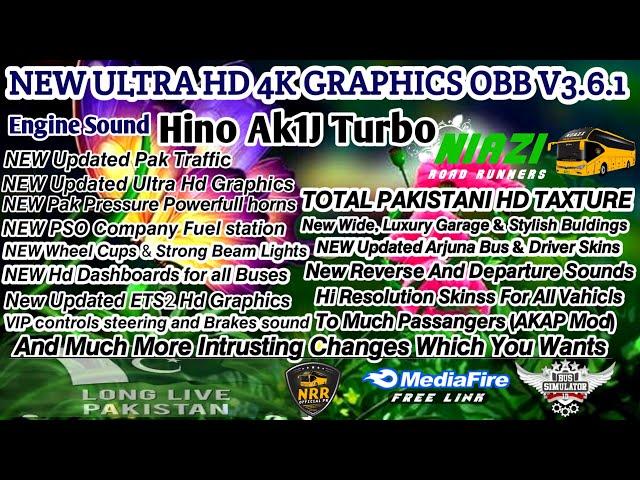 HD Pakistan Obb For Bussid | Full Pakistani 4K Ultra HD Graphics || Bussid Full OBB's || NRR