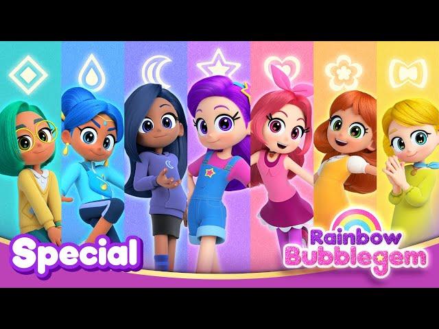 Rainbow Bubblegem TV Version Opening song | Call up a rainbow | Mermaid Cartoon | Rainbow Bubblegem