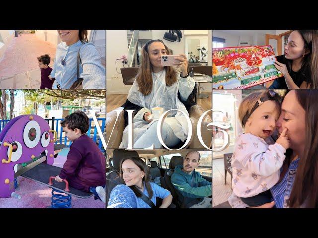 CAMBIO de LOOK!! ‍️ de RUBIA a MORENA  + BRUNO tiene ''MAMITIS''  + COMPRAS NAVIDEÑAS  | #vlog