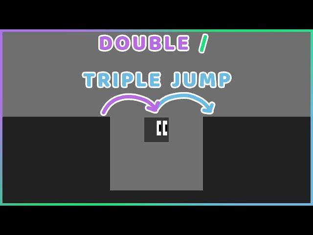 How To Make a DOUBLE / TRIPLE JUMP   2D PLATFORMER CONTROLLER