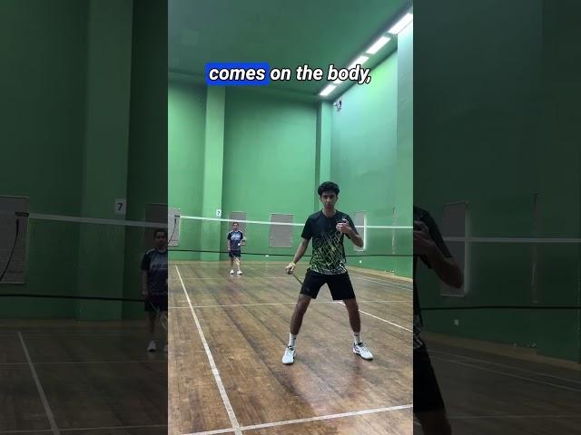 Captain America defence ️ #badmintontraining