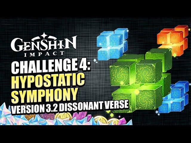 Hypostatic Symphony Challenge 4 Guide | Beat Dendro Hypostasis Using 4 Stars Only | Genshin Impact