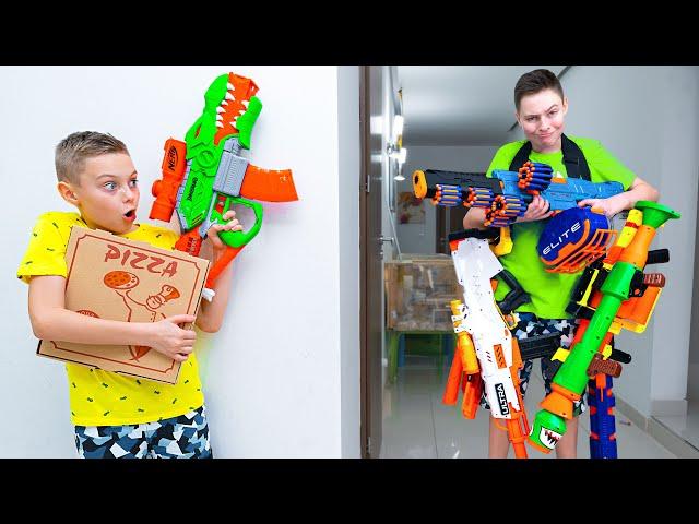 If NERF Pizza Battle Was Like a Video Game