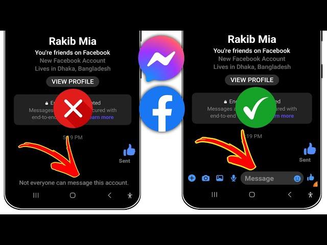 How to Fix Not everyone can message this account on facebook messenger | (100% Fixed)