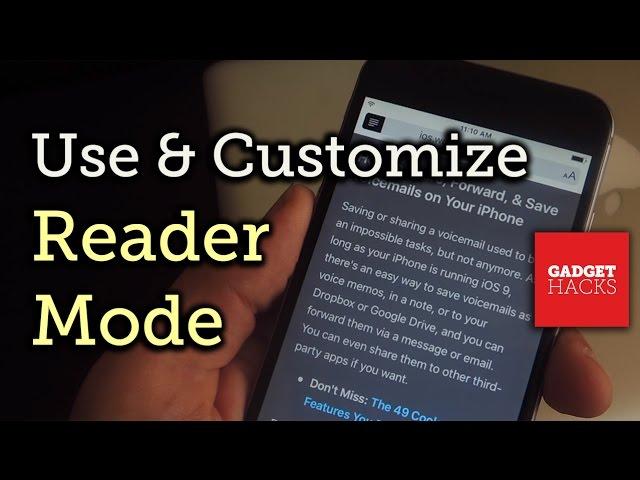 Use & Customize Reader Mode on Your iPad, iPhone, or iPod touch [How-To]