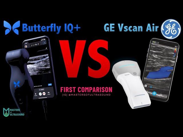  New GE Vscan Air vs Butterfly IQ+  l Hand-held pocket ultrasound device review series 2021