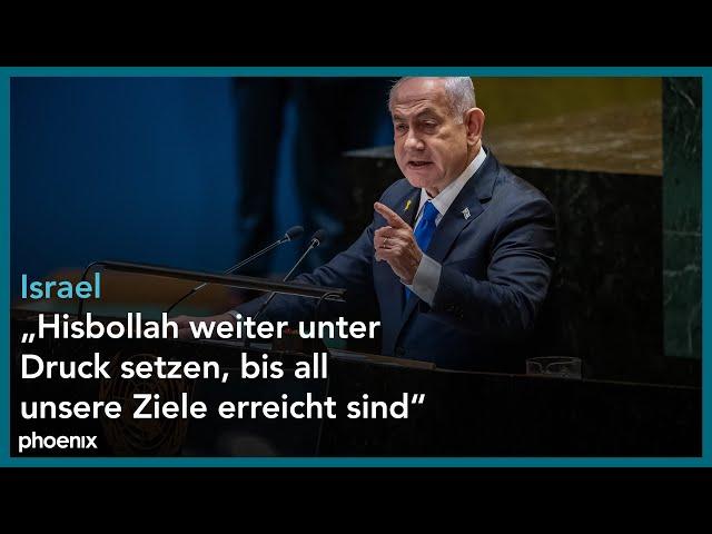 UN-Generalversammlung: Rede von Benjamin Netanjahu am 27.09.24