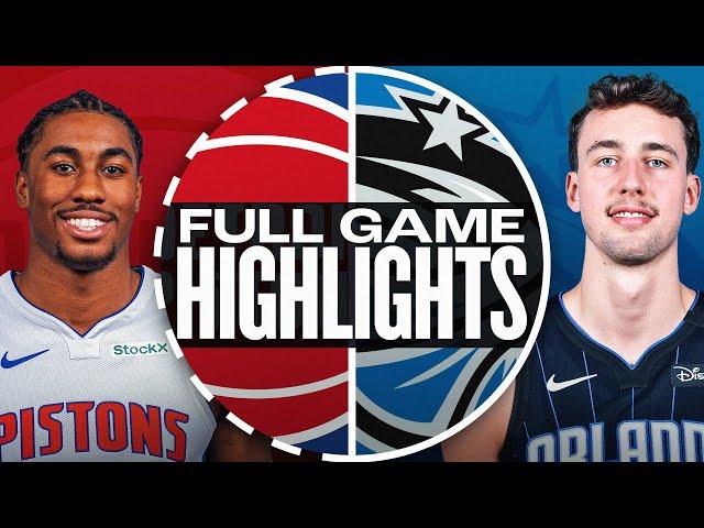 PISTONS at MAGIC | FULL GAME HIGHLIGHTS | November 23, 2024