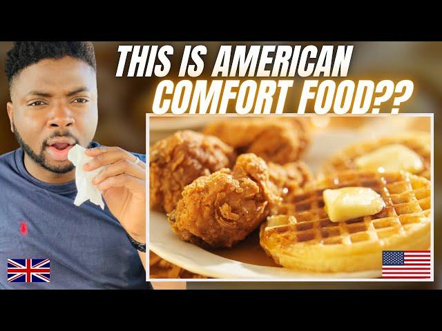 10 Best Comfort Foods Americans LOVE to EAT - Brit Reacts