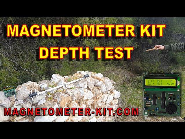 Magnetometer KIT depth test | DIY Fluxgate Magnetic Field Sensors Gradiometer | FGM 3 PRO