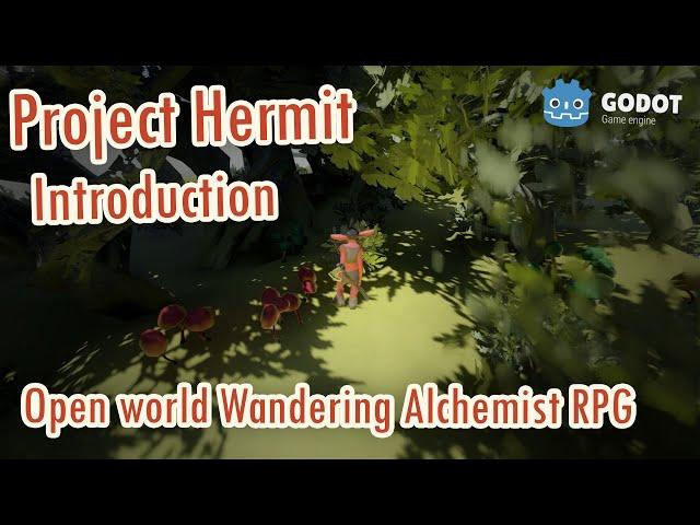 Project-Hermit Devlog 1 - Wandering Alchemist RPG - Godot 4