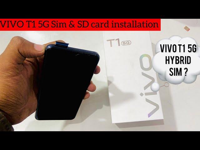 VIVO T1 5G ; How to Insert 2 sim & SD card ? Really possible Vivo T1