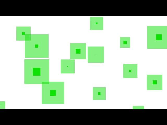 Square green screen transitions pack