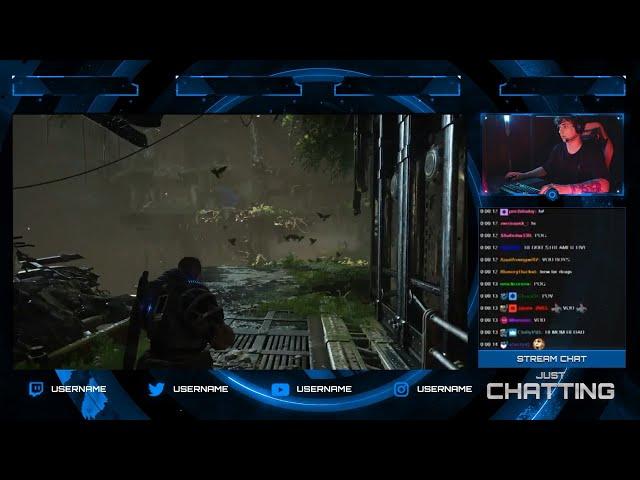 Twitch Stream Animated Overlay - After Effects Template