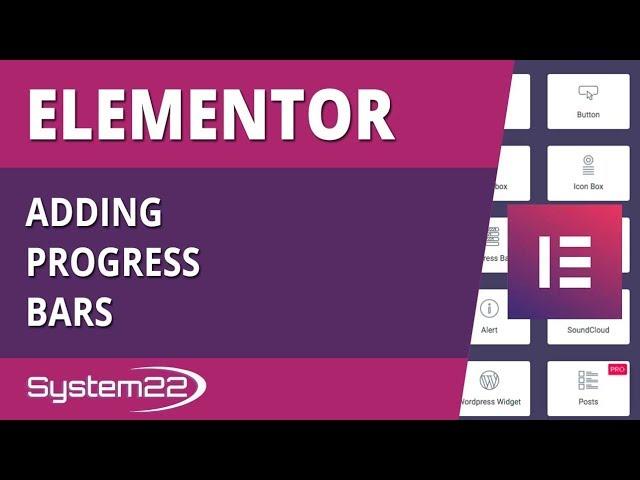 Elementor WordPress Plugin Adding Progress Bars