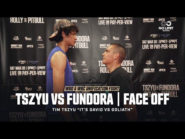 Tim Tszyu & Sebastian Fundora Face off | "It's David vs Goliath" | WBO & WBC Unification title fight