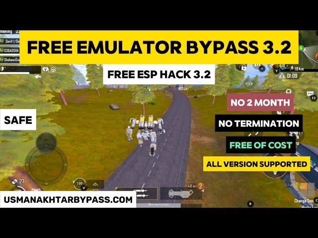 PUBG Free Bypass 3.2  | LD PLAYER | MEMU | NOX | PHOENIX | All Version Safe 3.2