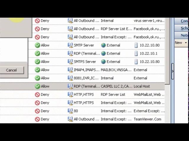 Import hundreds IP addresses to Kerio Control