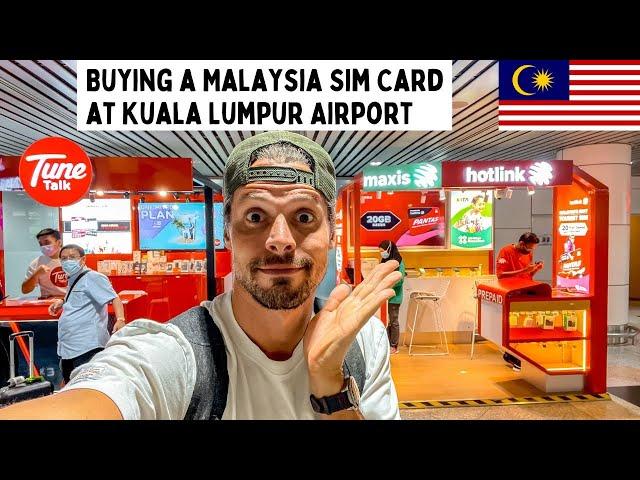 Buying a Malaysia Sim Card at Kuala Lumpur Airport