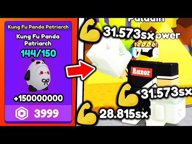 I Bought $4000 STRONGEST PET and BECAME BEST PLAYER in Roblox Lifting Simulator..