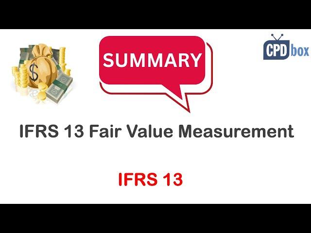 IFRS 13 Fair Value Measurement summary - applies in 2024