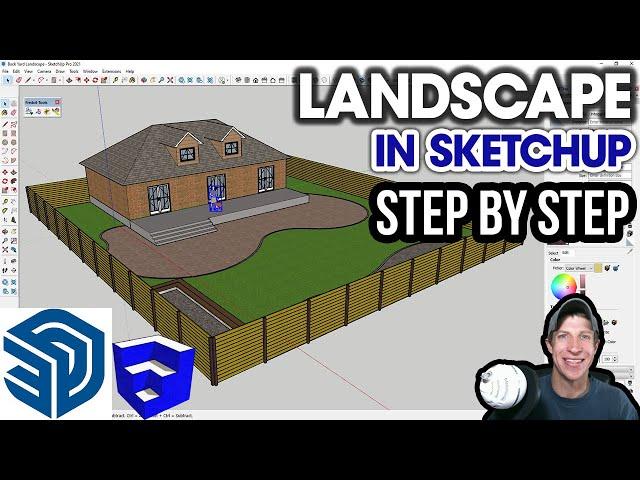 How to Model a Landscape in SketchUp - STEP BY STEP Tutorial