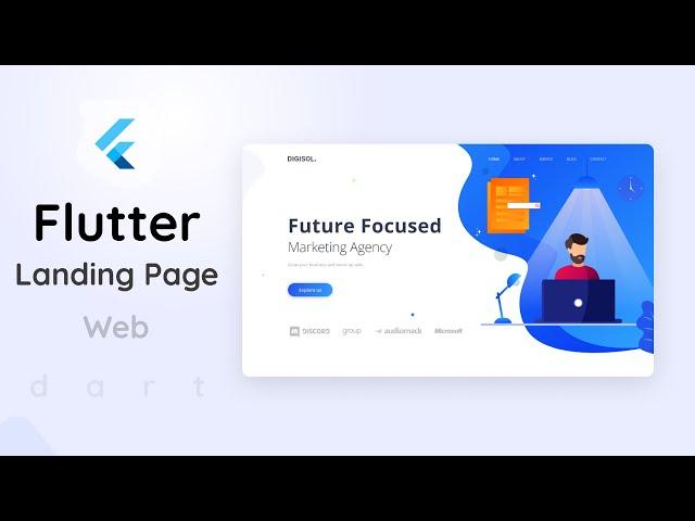 Flutter Web Landing Page | Speed Code | Flutter Tutorial #01