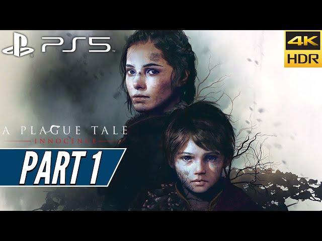 A PLAGUE TALE INNOCENCE (PS5) Walkthrough Gameplay PART 1 [4K 60FPS HDR] - No Commentary