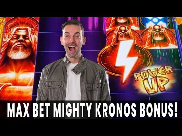  Kronos POWERS UP a Big Win  BONUS after BONUS Vegas Slot Action with BCSlots