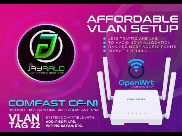 COMFAST CF-N1 VLAN SETUP with Anti-Lag Feature ACTUAL TESTING