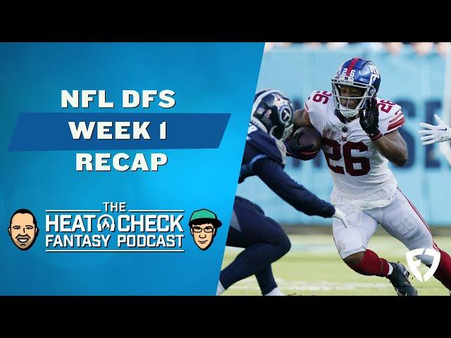 NFL DFS Week 1 Recap | Heat Check Podcast