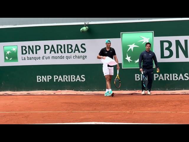 Rafael Nadal’s LAST EVER practice at Roland Garros: 5-27-24