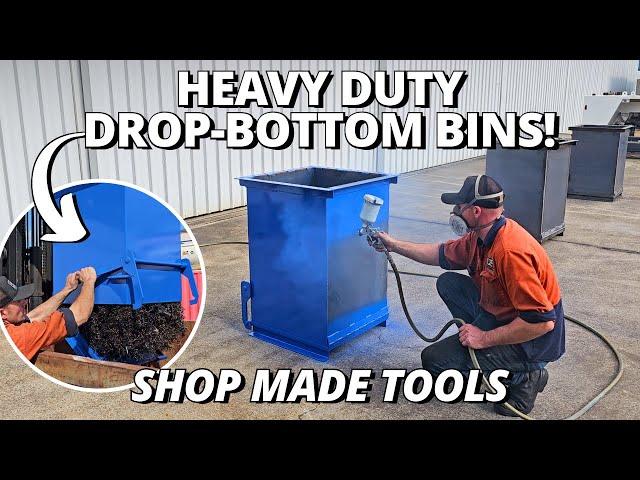 DIY Heavy Duty Drop-Bottom Bins for the Workshop! | Shop Made Tools