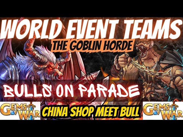 Gems of War World Event Teams | 3 Teams Hi/MID/LOW for the Goblin Horde World Event Guide 2023