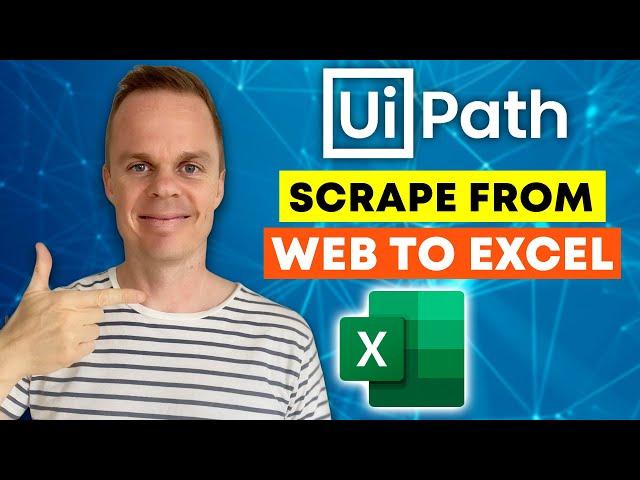 UiPath - How to Data Scrape from a web page and save to Excel - Full Tutorial