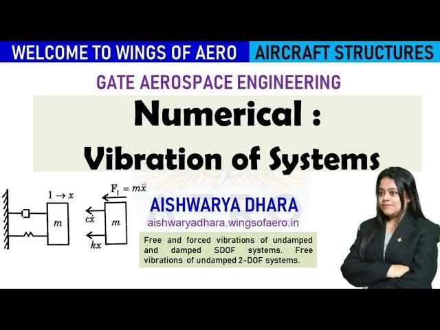 Numerical: Mechanical Vibrations || GATE Aerospace || Aishwarya Dhara